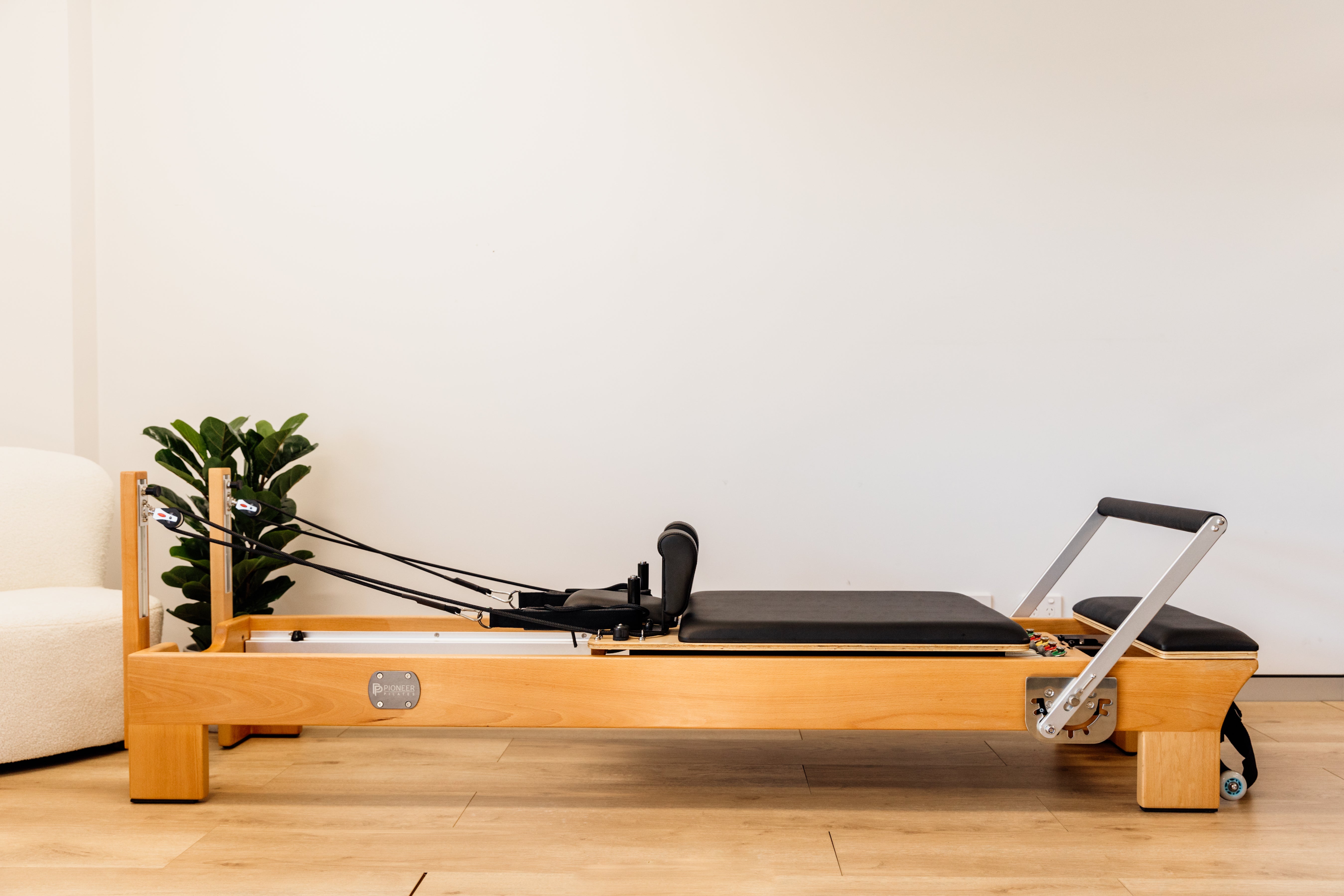 Light Gray Classic Studio Reformer by Pioneer Pilates Pilatesworld Reformer
