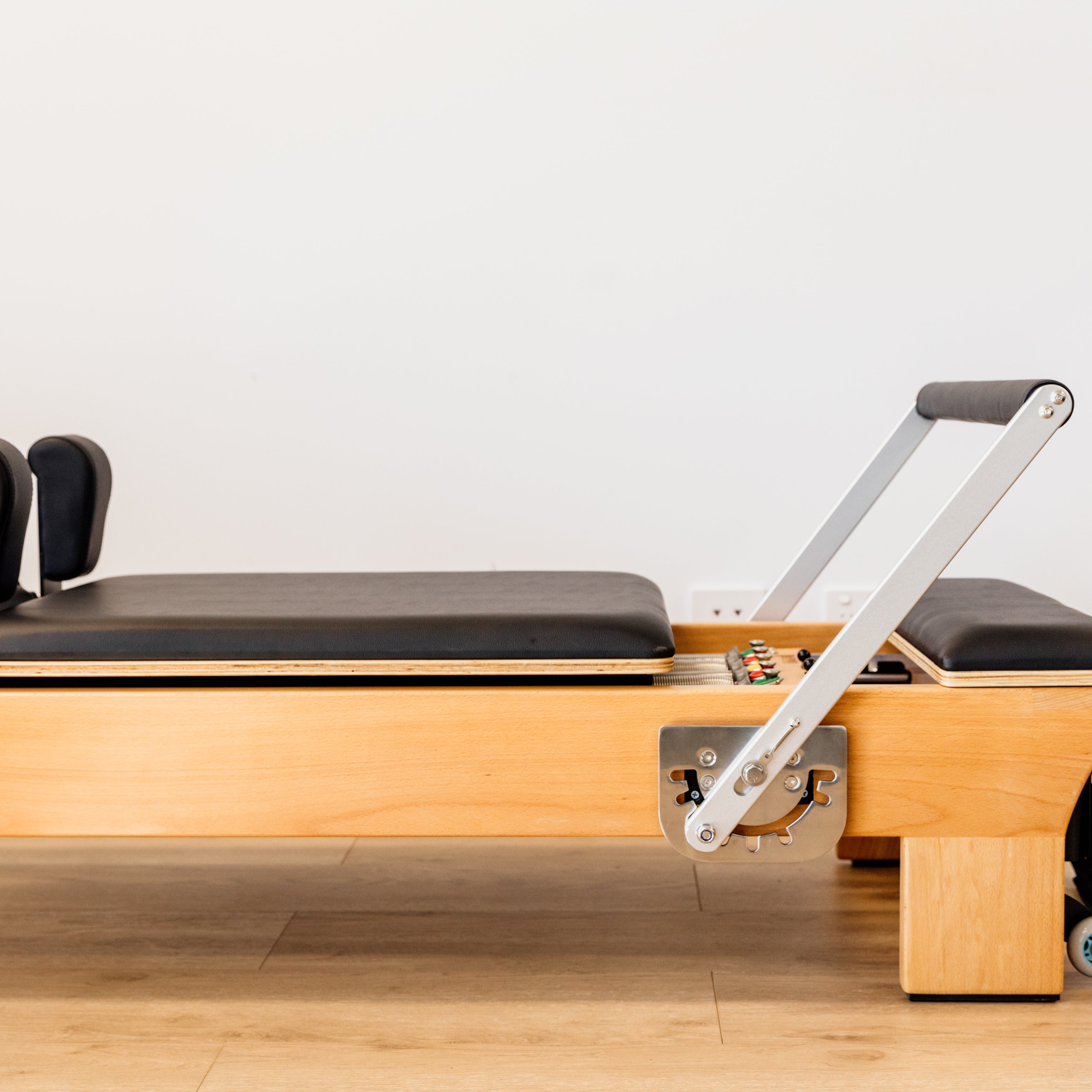Bisque Classic Studio Reformer by Pioneer Pilates Pilatesworld Reformer
