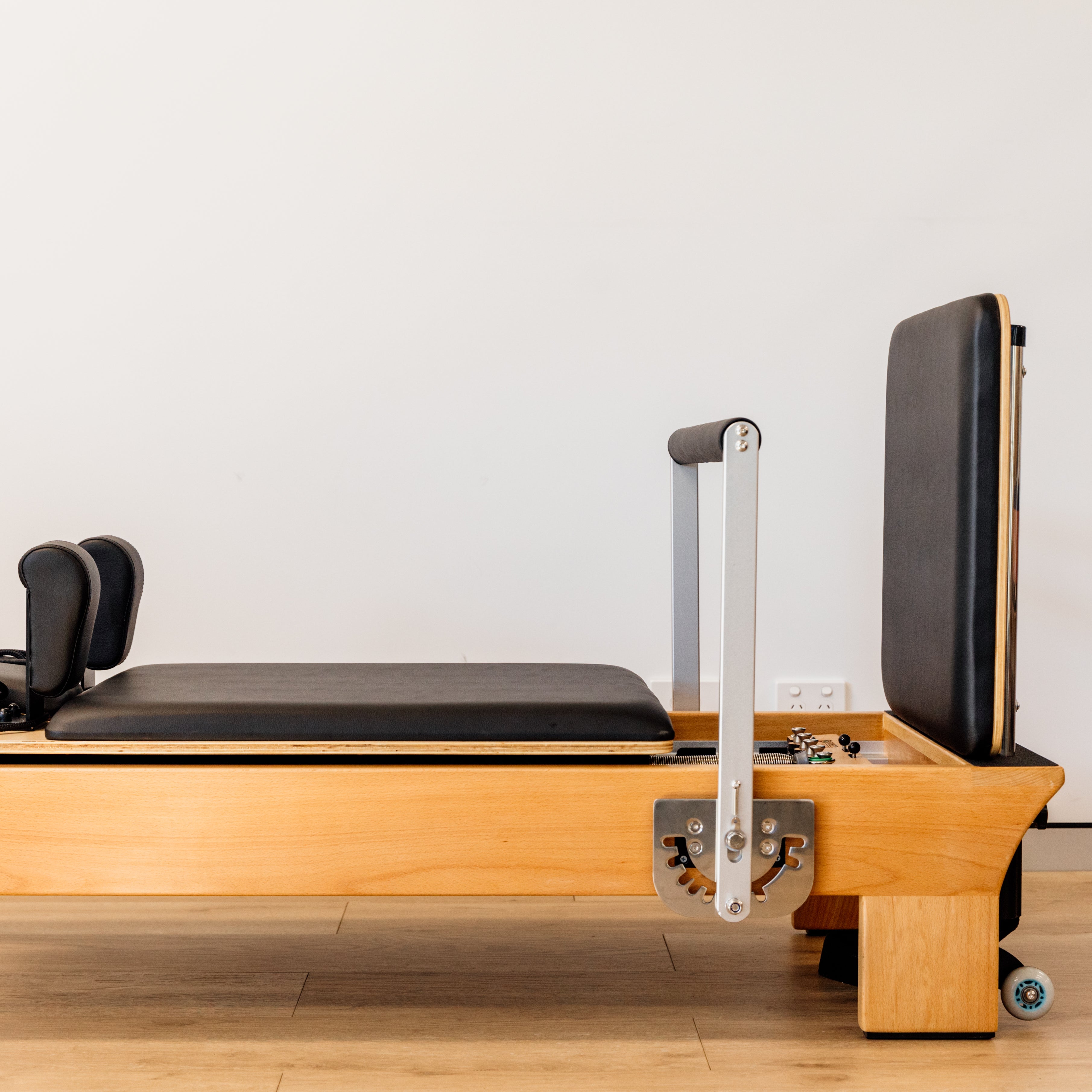 Light Gray Classic Studio Reformer by Pioneer Pilates Pilatesworld Reformer