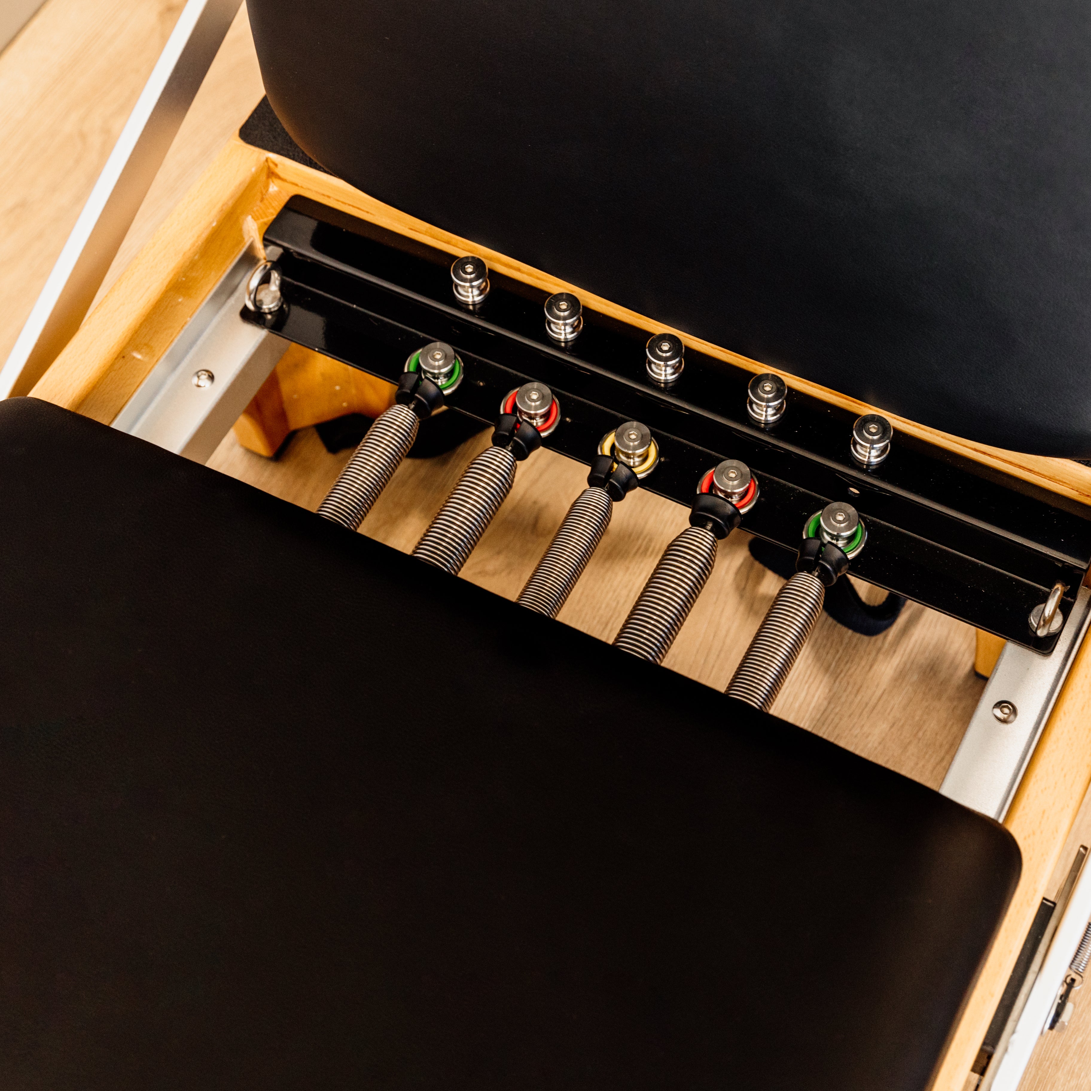 Black Casa Home Reformer by Pioneer Pilates Pilates World Reformer