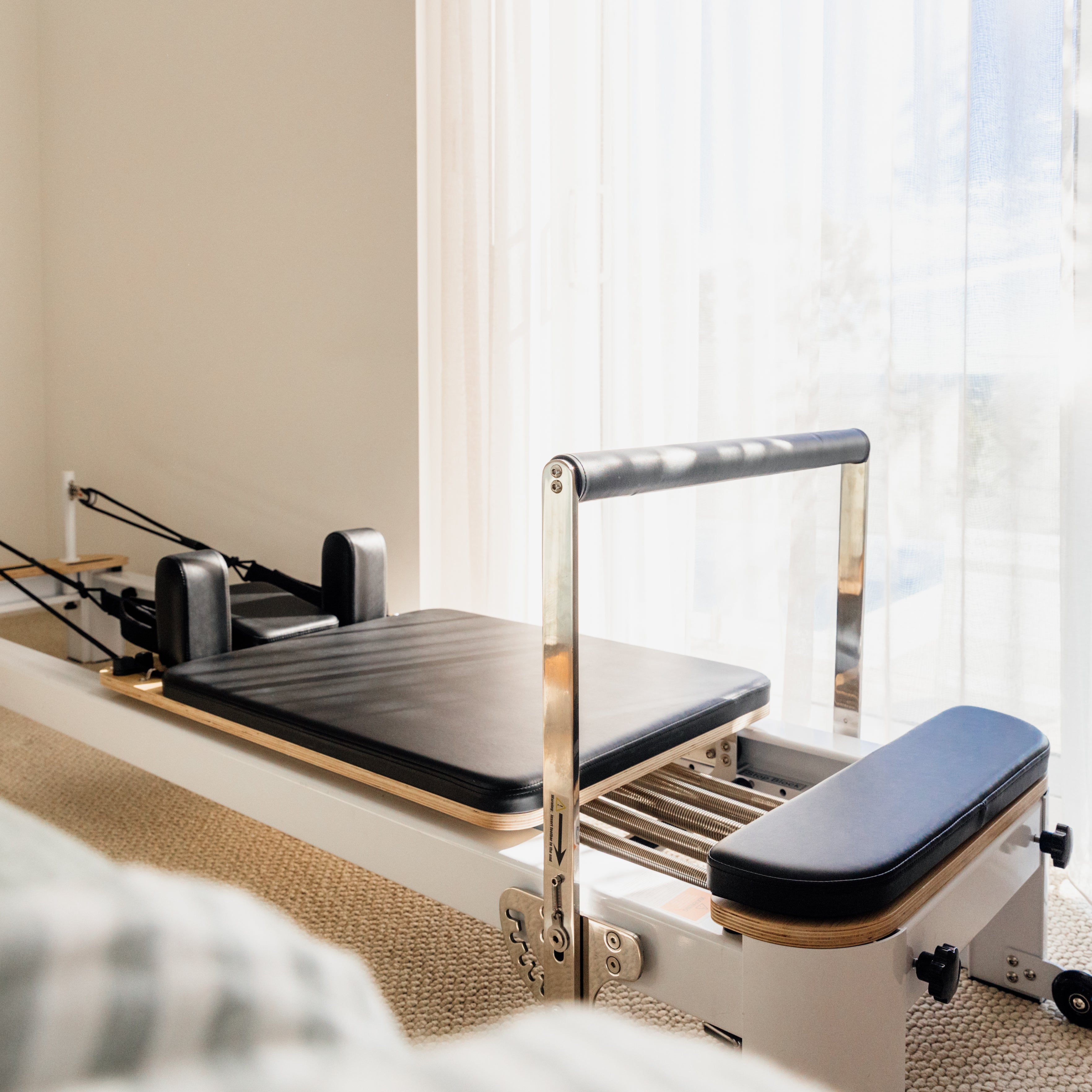 Light Gray Define Reformer by Aussie Pilates Pilates world Reformer