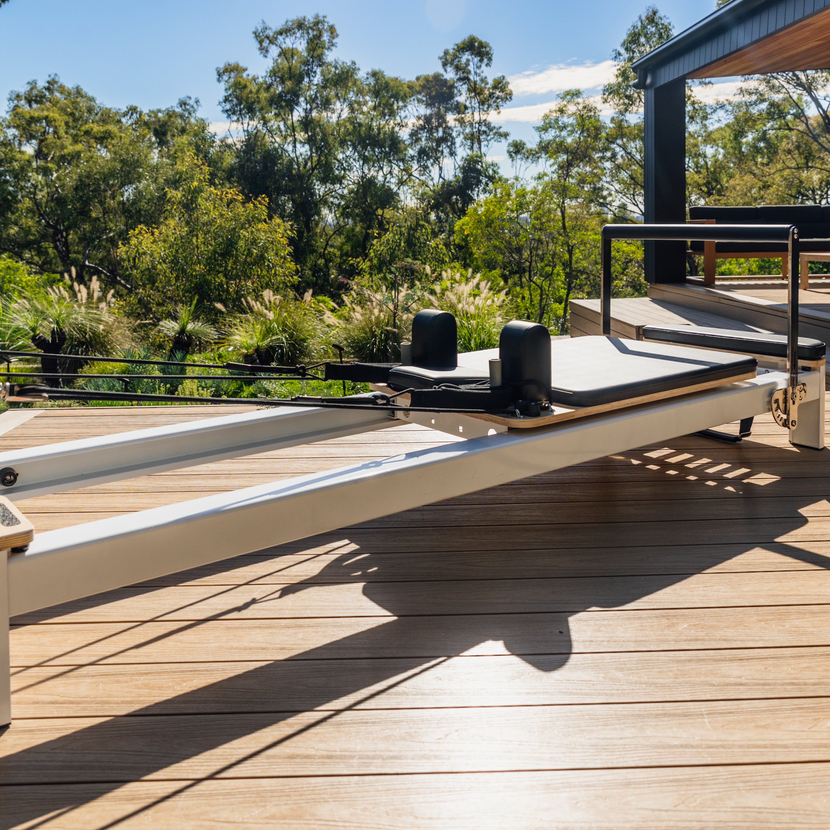Gray Define Reformer by Aussie Pilates Pilates world Reformer