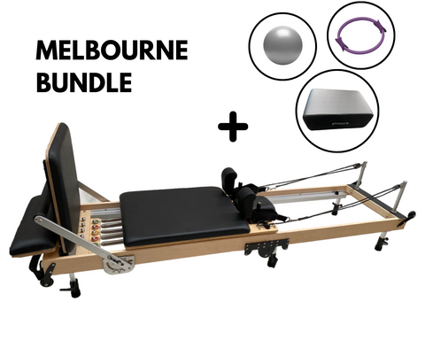 MELBOURNE BUNDLE | Pioneer Pilates Fold Wood Studio Reformer | PP-07