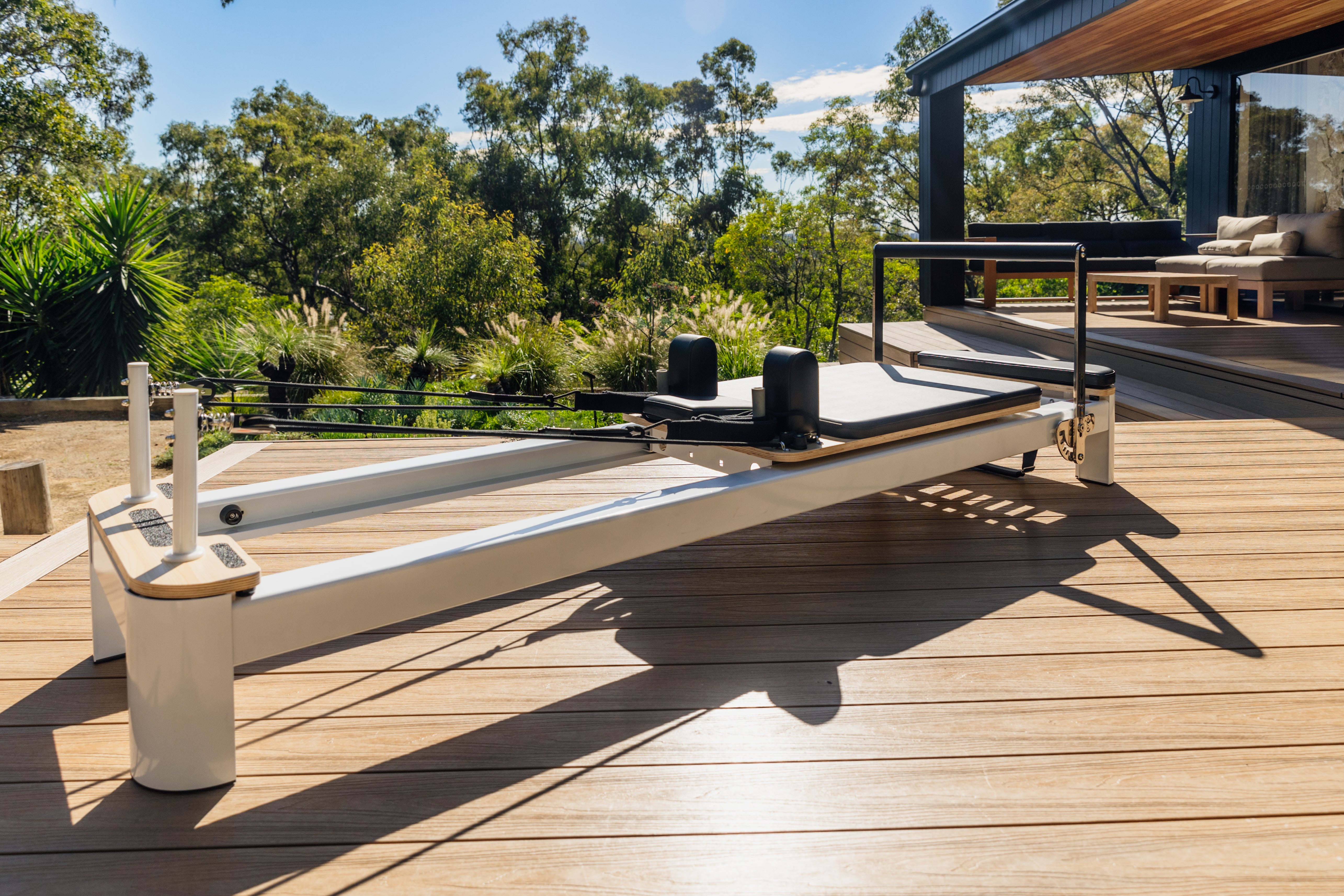 Gray Define Reformer by Aussie Pilates Pilates world Reformer