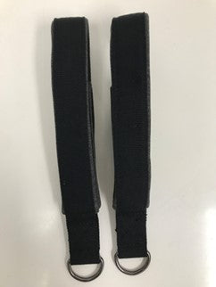 Black Pioneer Pilates Double Loop Reformer Straps (Pair) Pilatesworld Accessories