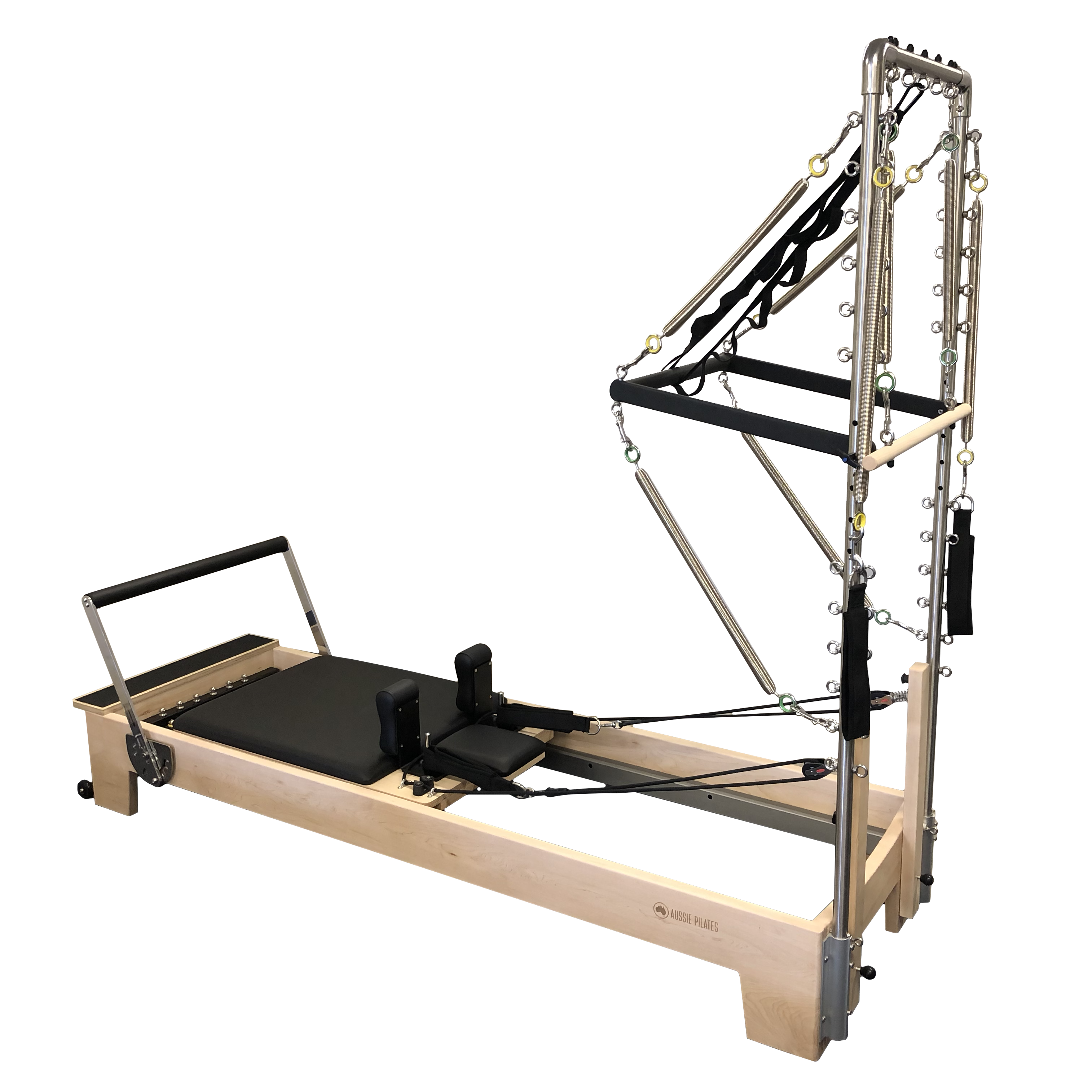 Dark Slate Gray Luxe Half Trapeze Studio Reformer by Aussie Pilates Pilates World