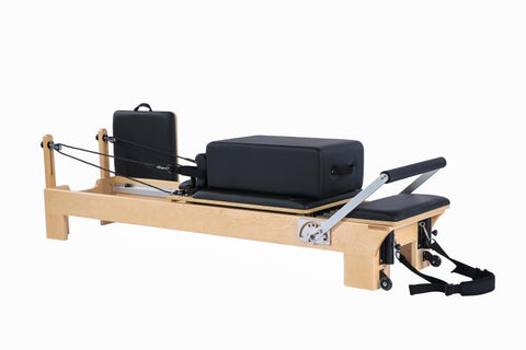 iFitness Foldable Pilates Reformer Exercise Fitness Gym Home